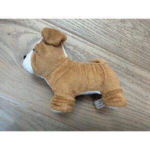 American Girl Meatloaf the Bulldog RETIRED 2013 Plush Bulldog Dog Toy Brown & Wh